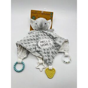 Dream Gro Elephant Activity Lovey Plush Security Blanket Rattle New
